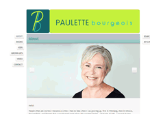 Tablet Screenshot of paulettebourgeois.ca